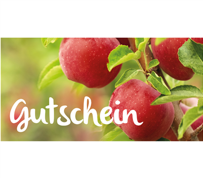 Gutschein - Äpfel