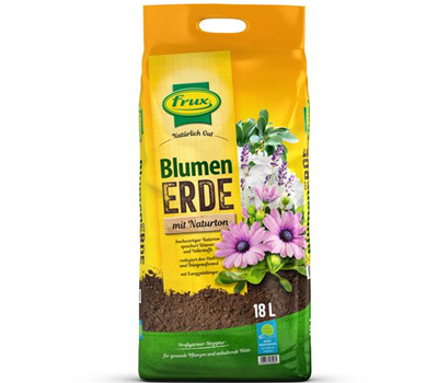 Frux Blumenerde mit Naturton